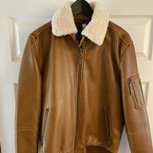 Men’s Zara Shearling Bomber Jacket
